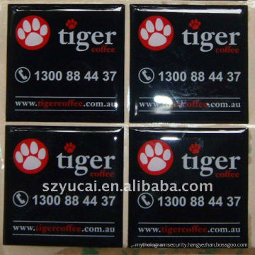 High quality colorful soft PU epoxy sticker